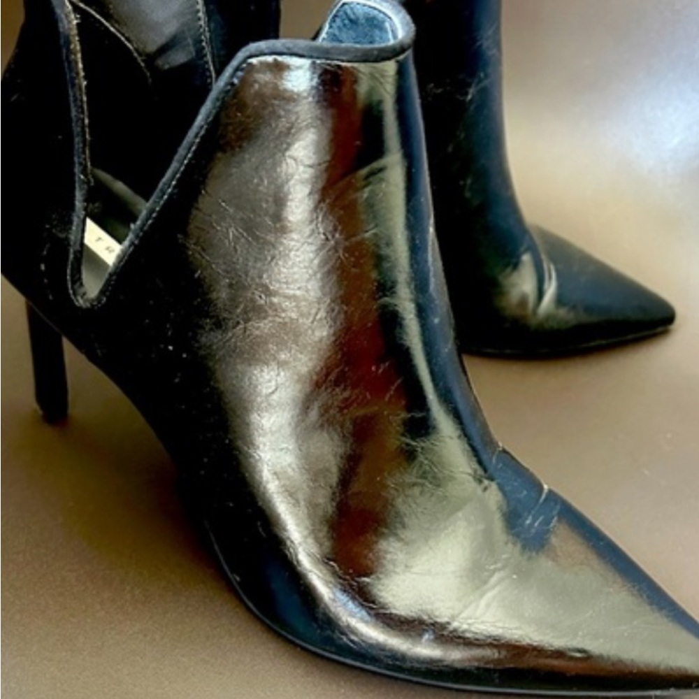 Zara Black Heeled Boots